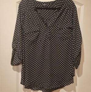 Torrid Polka Dot "Harper" Blouse